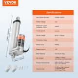Animal Traps: VEVOR Linear Actuator 12V, 4 Inch High Load 330lbs/1500N Linear Actuator, 0.19"/s Linear Motion Actuator with Mounting Bracket and IP54 Protection