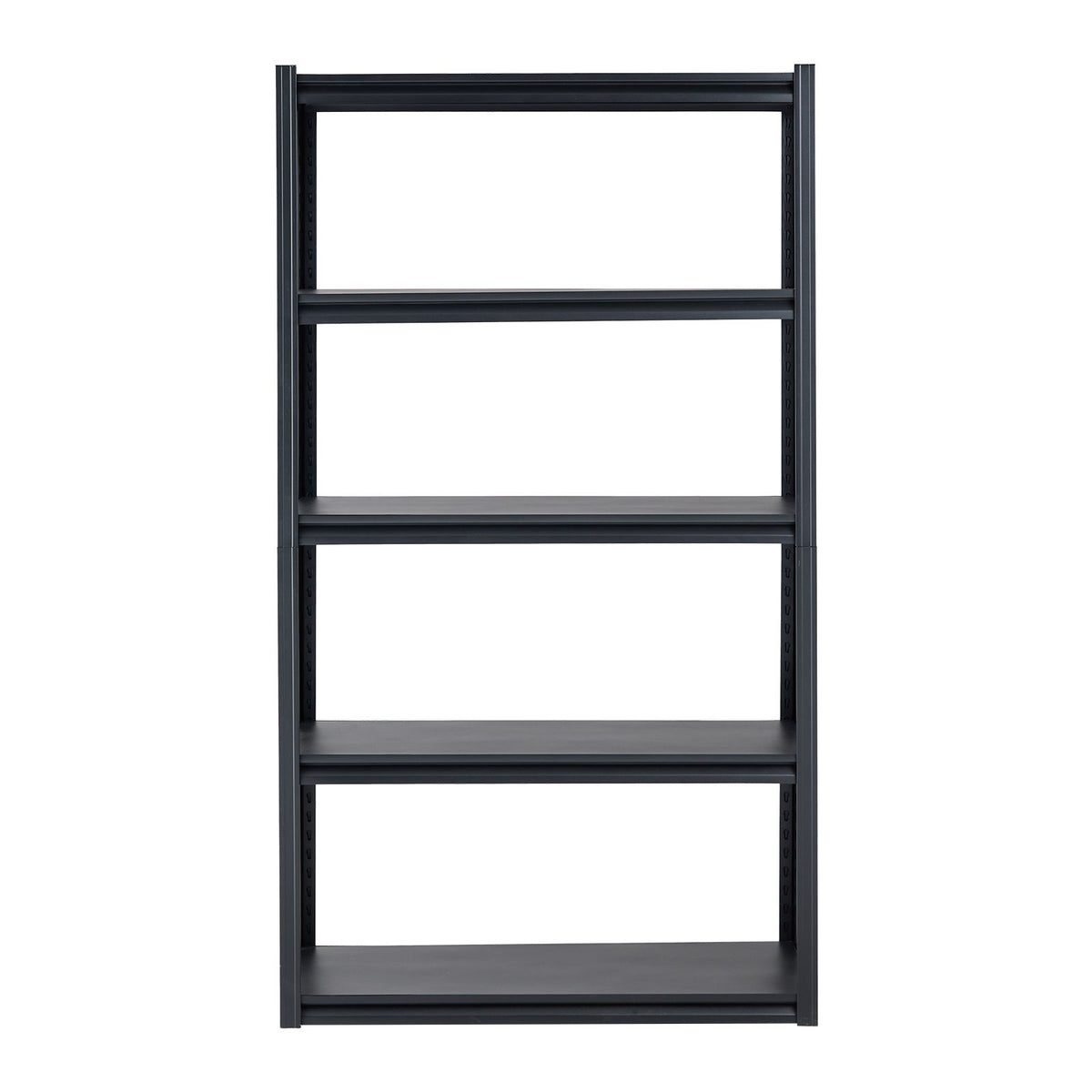 Storage Shelves, 2000 lbs, 5 Tier Garage Storage Shelving, 18" D x 40" W x 72" H Adjustable Metal Shelves for Garage Shelves Utility Rack Shelf, Ideal for Kitchen, Warehouse, Basement, Black