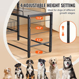 Dog Bowls, Feeders & Waterers: VEVOR Pet Feeding Station with Storage Dog Food & Toy Organizer Raised Dog Bowls