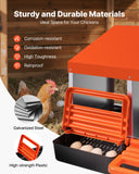 Coop & Hutch Accessories: VEVOR Chicken Nest Box, 3-Compartment, 15 to 30 in Stable & Corrosion-Resistant Metal Nesting Boxes with Inclined Nesting Boxes, Bottom Holes & Resting Platform, Fit for Different Chicken Breeds