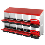 Basketball & Basketball Accessories: VEVOR 10-Compartment Chicken Nest Box Mental Box with Inclined Nesting Boxes