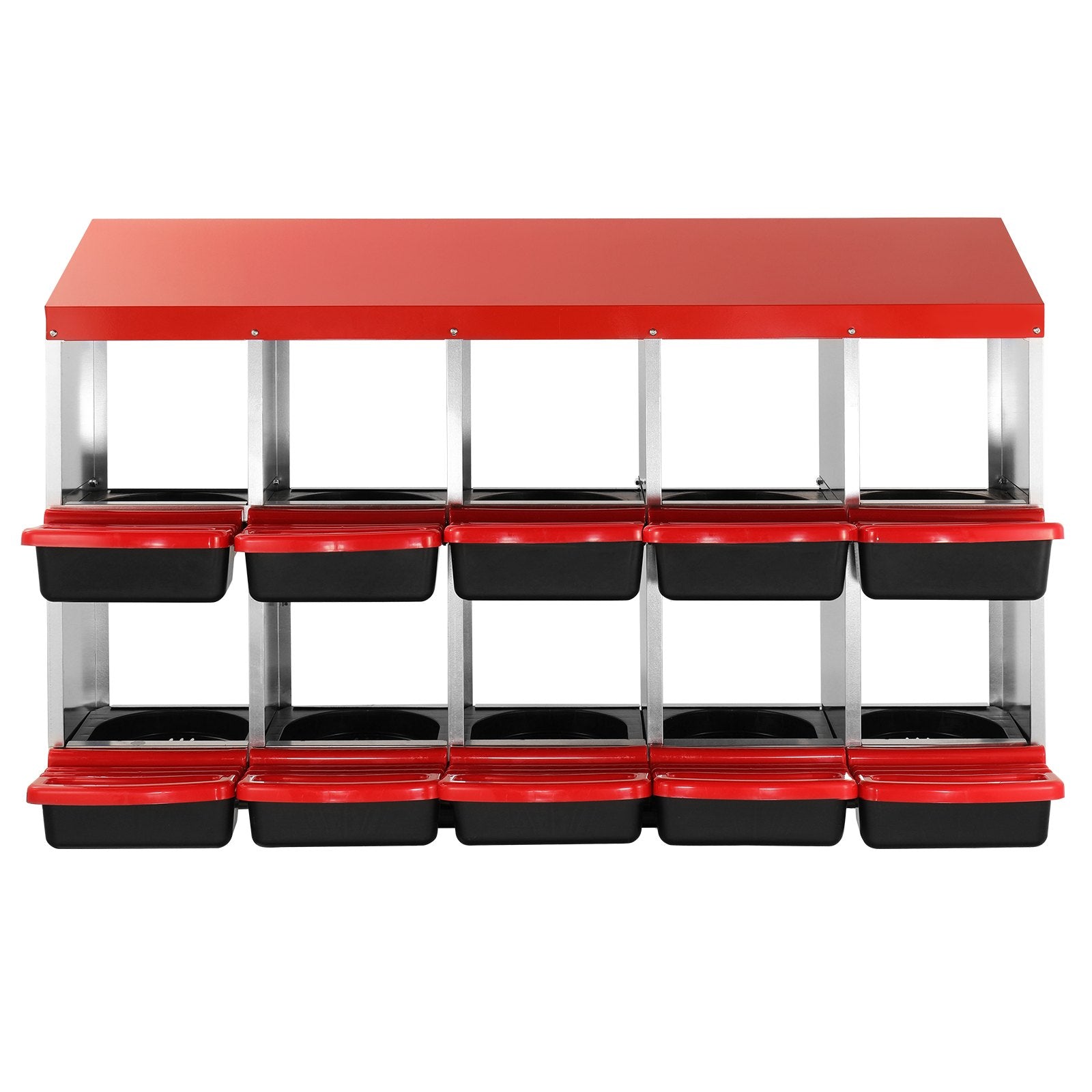 Basketball & Basketball Accessories: VEVOR 10-Compartment Chicken Nest Box Mental Box with Inclined Nesting Boxes