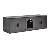 Cat Litter: VEVOR Cat Litter Box Enclosure Wooden Litter Box Furniture Hidden 57.9" Black