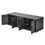 Cat Litter: VEVOR Cat Litter Box Enclosure Wooden Litter Box Furniture Hidden 57.9" Black