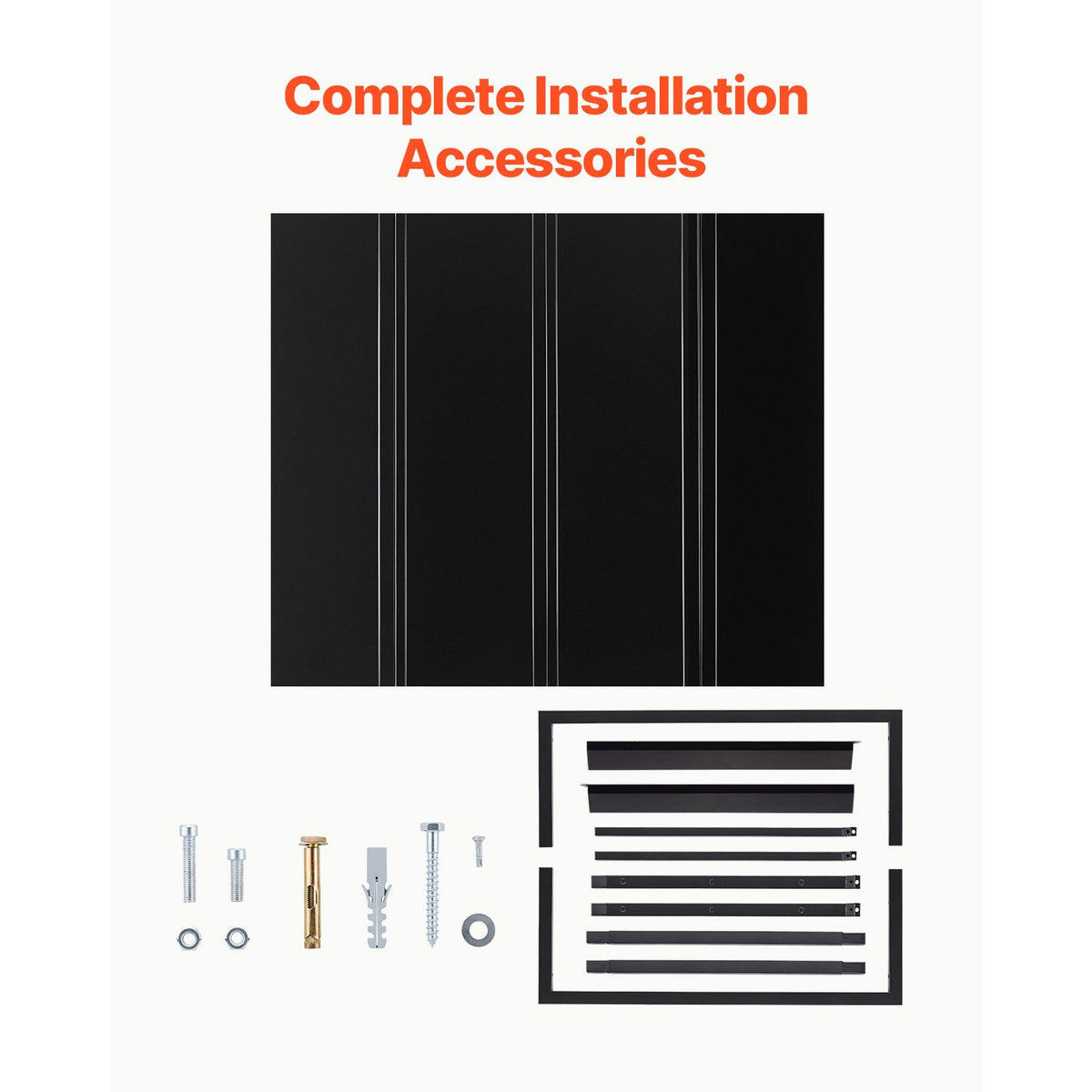 Fixed Metal Awning 1125 × 610 mm, Window Awning Door Canopy, Stable Triangle Steel Frame Awnings for Doors Exterior Rain, and Snow Sunlight Protection for Door Entrance, Windows, Porches, Balconies