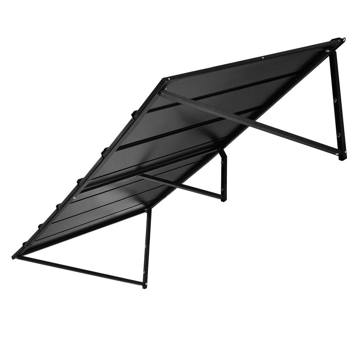 Fixed Metal Awning 2032 × 910 mm, Window Awning Door Canopy, Stable Triangle Steel Frame Exterior Awnings Rain, and Snow Sunlight Protection for Door Entrance, Windows, Porches, Balconies
