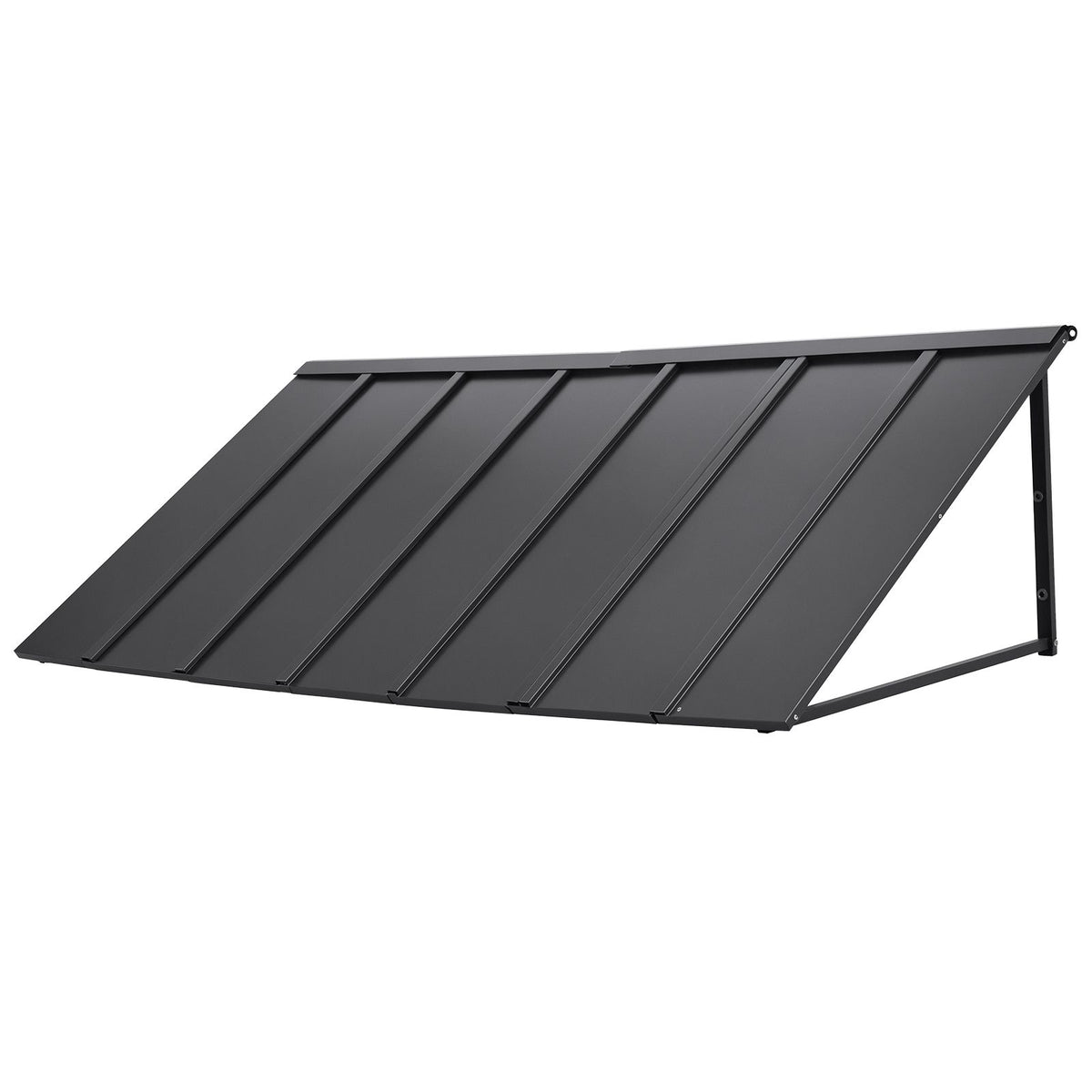 Fixed Metal Awning 2032 × 910 mm, Window Awning Door Canopy, Stable Triangle Steel Frame Exterior Awnings Rain, and Snow Sunlight Protection for Door Entrance, Windows, Porches, Balconies
