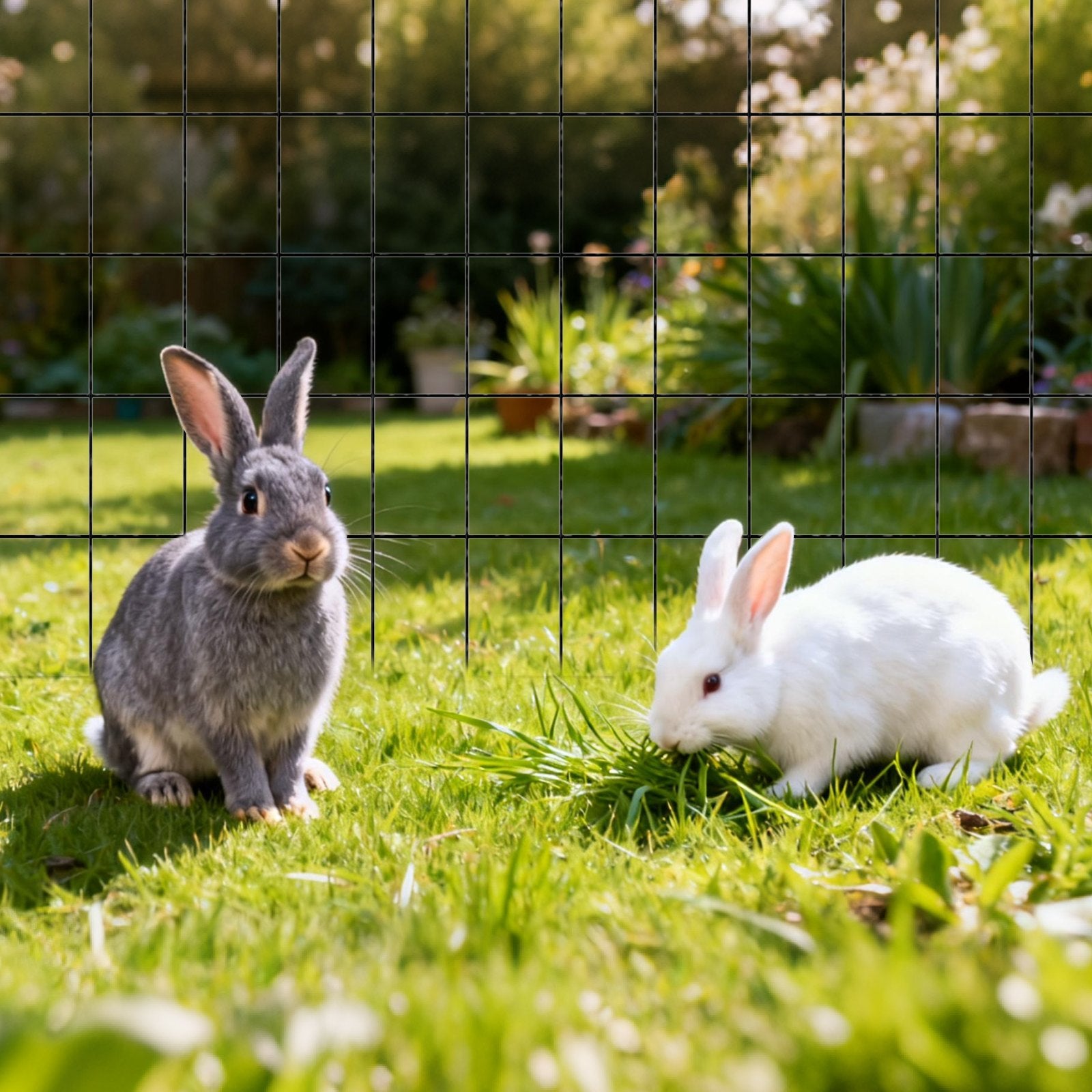 Vases & Table Decor: VEVOR Hardware Cloth 61cm x 7.62m, 2 x 3 in Mesh 16 Gauge Galvanized Wire Mesh Roll, Weather-Resistant Vinyl Coated Chicken Wire Fencing, Heavy Duty Welded Garden Plant Fencing for Rabbit Cage Snake