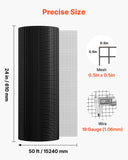 Vases & Table Decor: VEVOR Hardware Cloth 61cm x 15.2m, 1/2 in 19 Gauge Galvanized Wire Mesh Roll, Weather-Resistant Vinyl Coated Chicken Wire Fencing, Heavy Duty Welded Garden Plant Fencing for Rabbit Cage Snake Fence
