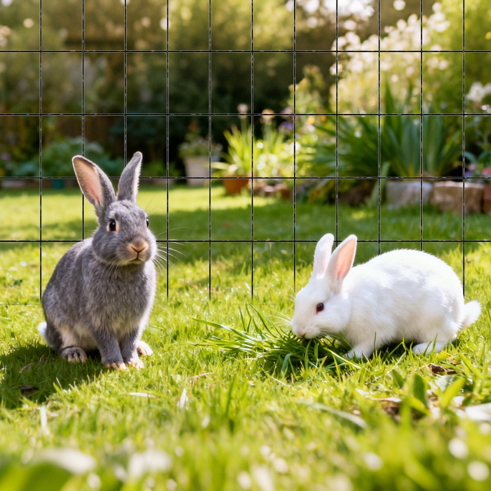 Vases & Table Decor: VEVOR Hardware Cloth 91cm x 7.62m, 2 x 3 in Mesh 16 Gauge Galvanized Wire Mesh Roll, Weather-Resistant Vinyl Coated Chicken Wire Fencing, Heavy Duty Welded Garden Plant Fencing for Rabbit Cage Snake