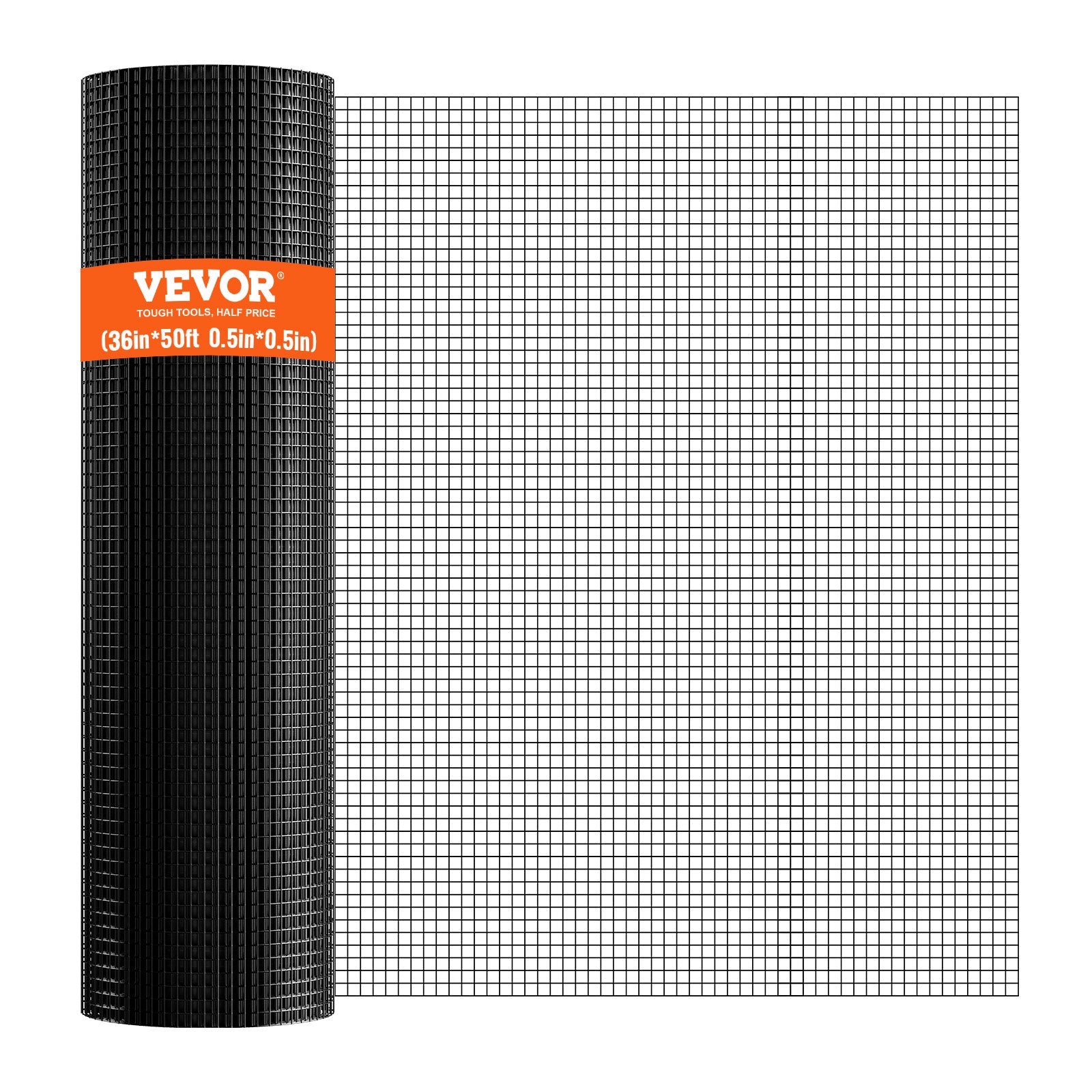 Vases & Table Decor: VEVOR Hardware Cloth, 36'' x 50' Galvanized Wire Mesh Roll, 19 Gauge Chicken Wire Fence Roll, Vinyl Coating Metal Wire Mesh for Chicken Coop Barrier, Rabbit Snake Fences, Poultry Enclosures