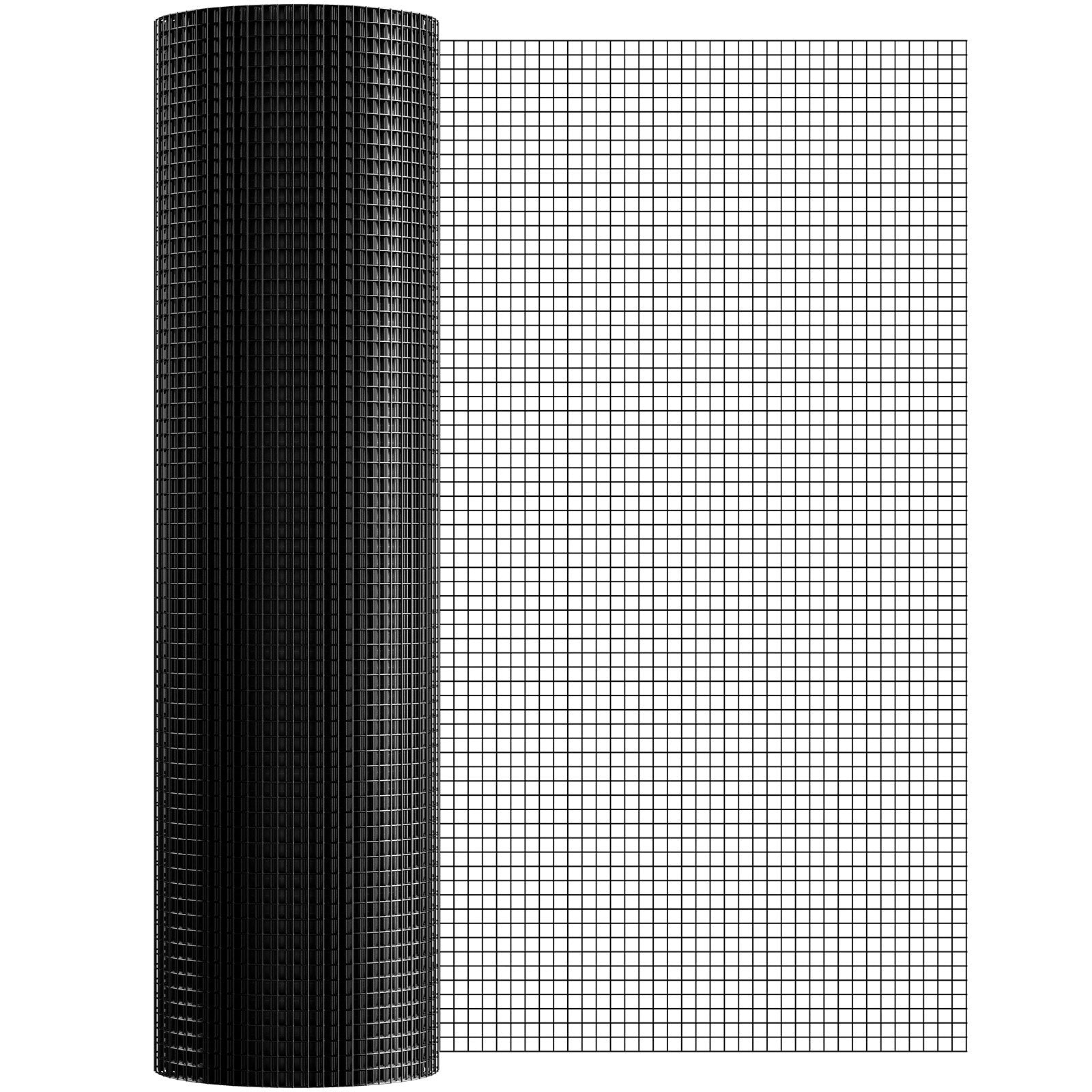 Vases & Table Decor: VEVOR Hardware Cloth, 36'' x 50' Galvanized Wire Mesh Roll, 19 Gauge Chicken Wire Fence Roll, Vinyl Coating Metal Wire Mesh for Chicken Coop Barrier, Rabbit Snake Fences, Poultry Enclosures