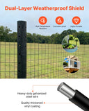 Vases & Table Decor: VEVOR Farm Fence,  122cm x 15.2m, 2 x 4 in Mesh 14 Gauge Galvanized Steel Wire Fencing for Cattle, Hog & Sheep , Heavy Duty Vinyl Coated Livestock Fence for Animal Enclosures, Cage Wire, Garden Fences