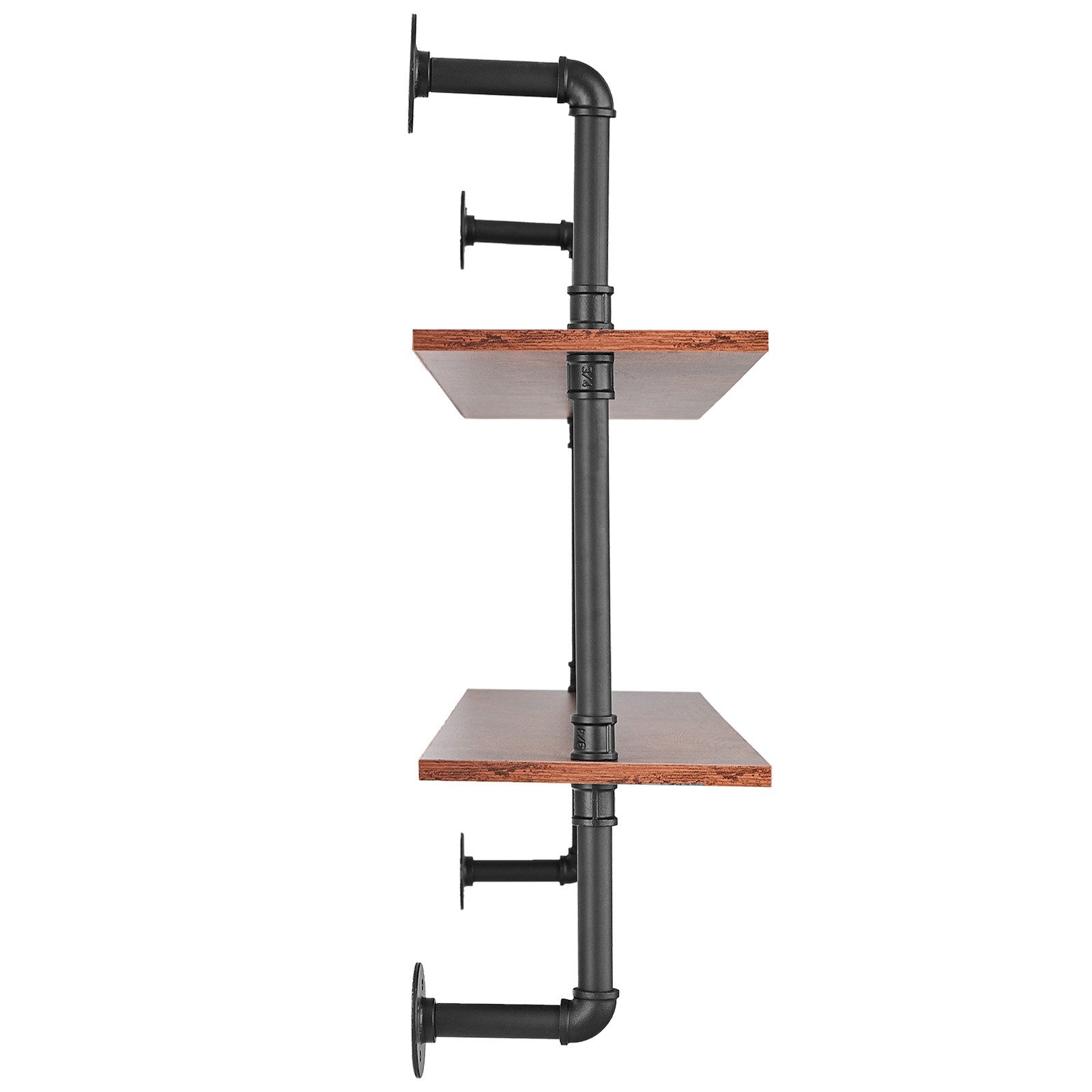 Kitchen & Bathroom DIY: VEVOR Industrial Pipe Shelf 2 Tier 48x 9.84in Wall-Mount for Kitchen Bedroom