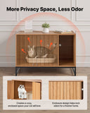 Cat Litter: VEVOR Cat Litter Box Enclosure Furniture, 80 cm Hidden Litter Box Cabinet with Scratch Pad & Storage, Waterproof Cat Washroom End Table Cat House, Fit Most of Litterbox, for Bedroom Living Room