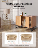Cat Litter: VEVOR Cat Litter Box Enclosure Furniture, 80 cm Hidden Litter Box Cabinet with Scratch Pad & Storage, Waterproof Cat Washroom End Table Cat House, Fit Most of Litterbox, for Bedroom Living Room