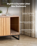 Cat Litter: VEVOR Cat Litter Box Enclosure Furniture, 80 cm Hidden Litter Box Cabinet with Scratch Pad & Storage, Waterproof Cat Washroom End Table Cat House, Fit Most of Litterbox, for Bedroom Living Room