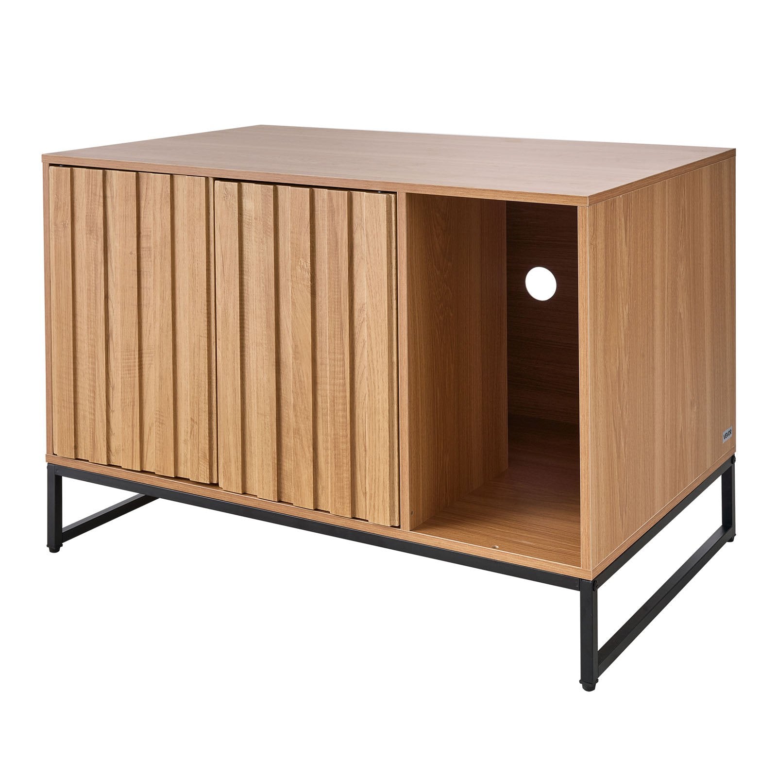 Cat Litter: VEVOR Cat Litter Box Enclosure Furniture, 80 cm Hidden Litter Box Cabinet with Scratch Pad & Storage, Waterproof Cat Washroom End Table Cat House, Fit Most of Litterbox, for Bedroom Living Room