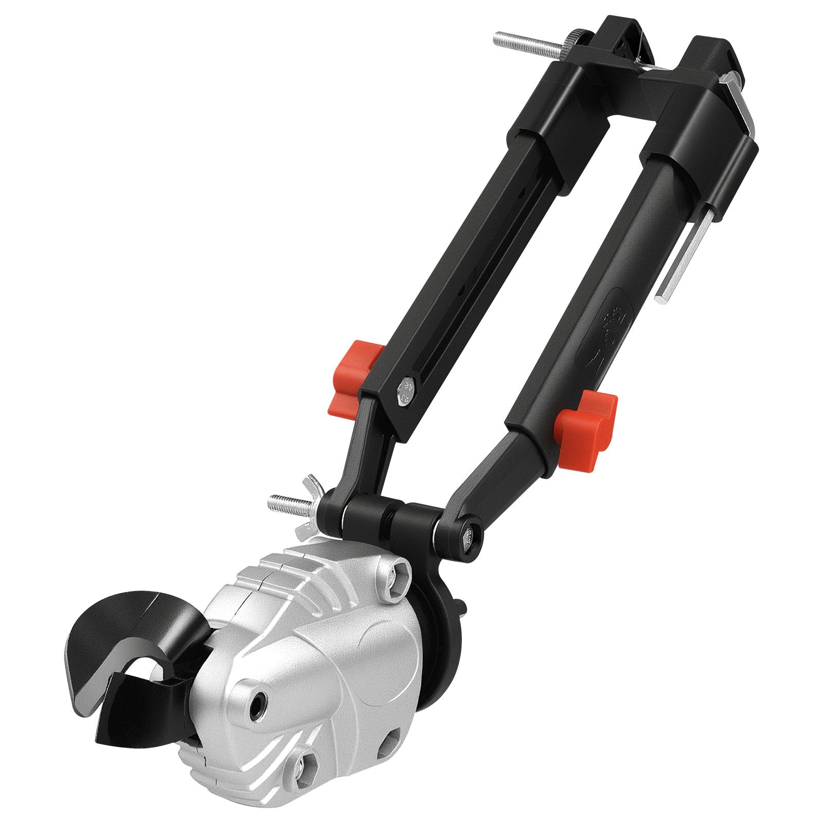 Tape: VEVOR Metal Shear/Cutter Drill Attachment, Sheet Metal Cutter with 360-Degree Pivoting Head, Sharp Blades,Ideal for 18 GA Galvanized Steel, 20 GA Stainless Steel, Aluminum Plate, Plastic, Cardboard