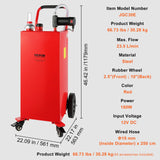 Camping Appliances: VEVOR 30 Gallon Fuel Caddy Portable Storage Tank 23.5 L/min with 180W Pump