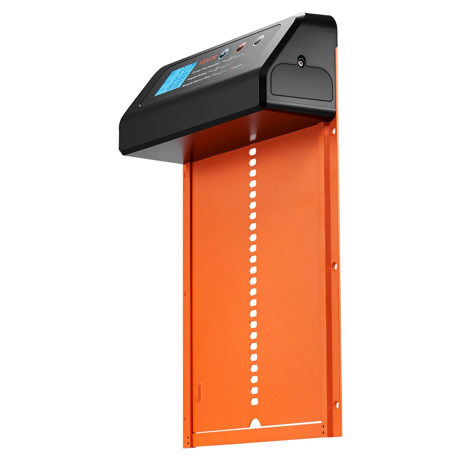 Cat Carriers & Crates: VEVOR Automatic Chicken Coop Door, Battery Powered Chicken Coop Door with Timer & Manual Setting, Anti-Pinch Security, Durable Aluminum Alloy, Chick Run Gate Opener with Waterproof Sealing, Orange