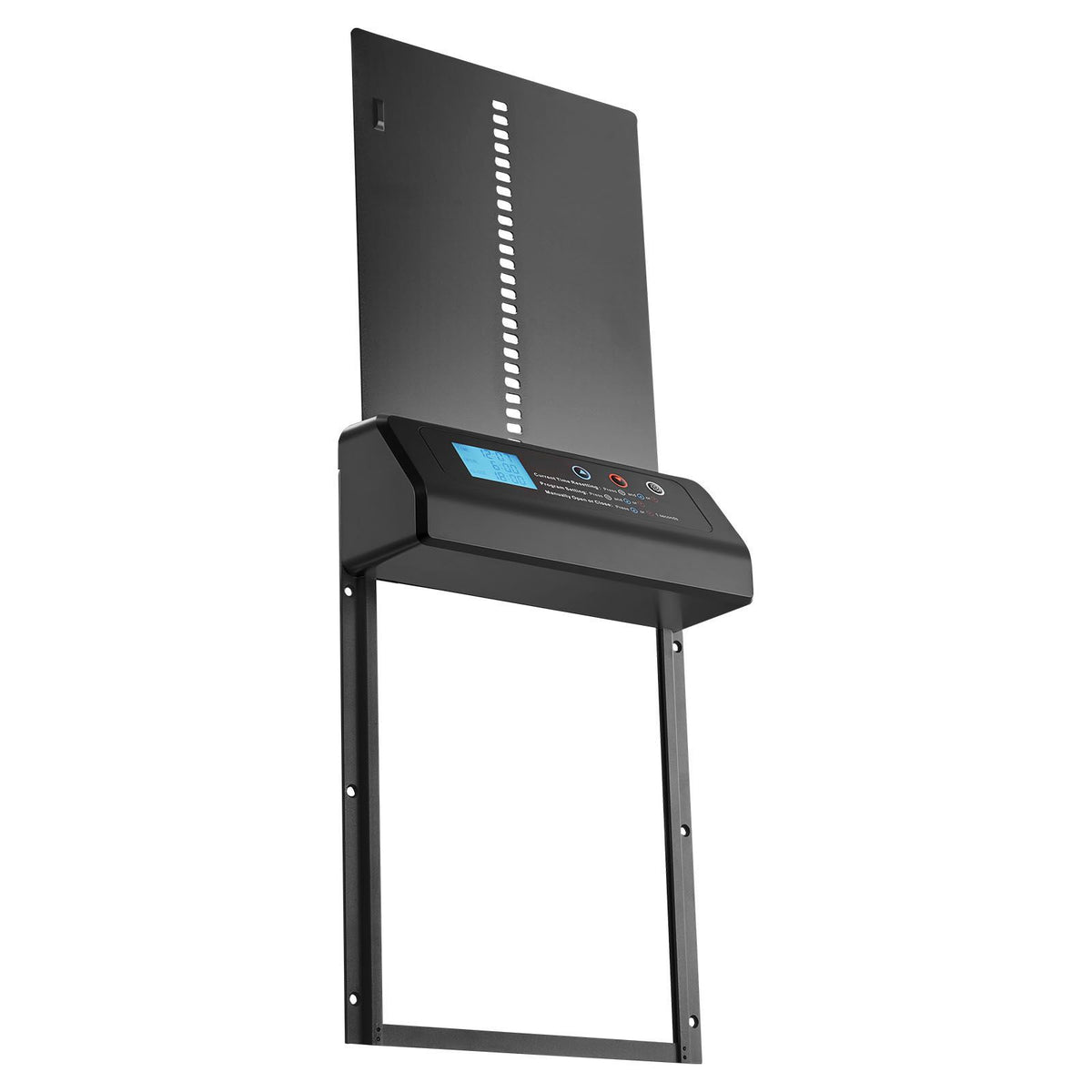Automatic Chicken Coop Door, Battery Powered Chicken Coop Door with Timer & Manual Setting, Anti-Pinch Security, Durable Aluminum Alloy, Auto Chick Run Gate Opener with Waterproof Sealing, Black