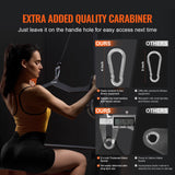 Gym Equipment & Accessories: VEVOR LAT Pulldown Bar Tricep Handle Attachment V-bar Cable Machine for Home Gym