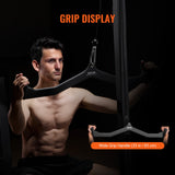Gym Equipment & Accessories: VEVOR LAT Pulldown Bar Tricep Handle Attachment V-bar Cable Machine for Home Gym