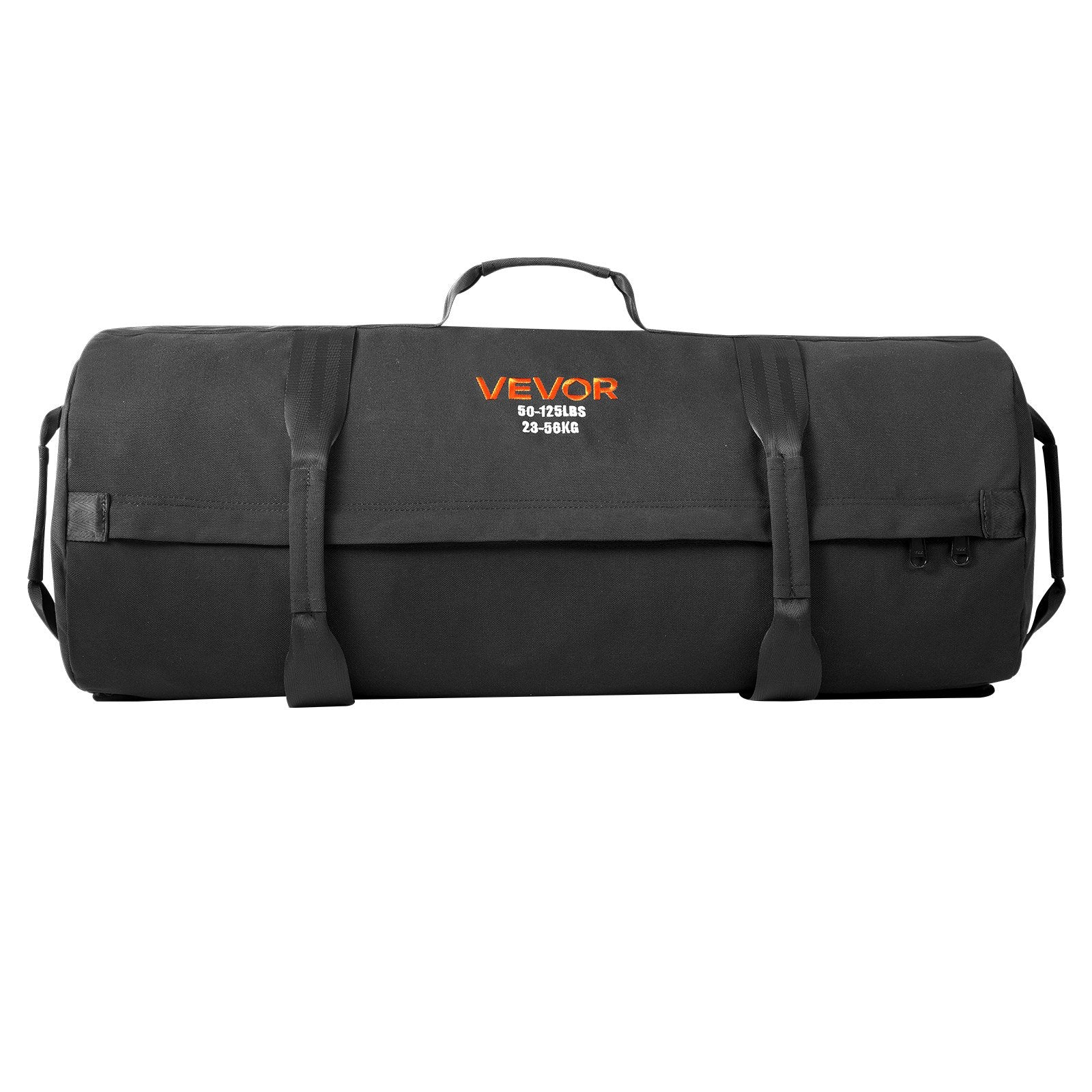 Gym & Training Step: VEVOR Workout Sandbag, Heavy Duty Workout Power Bags with Handles, 23-56 kg Adjustable Slam Bag for Fitness Strength Weight Training Cross-Training, Home Gym Exercise, Black (Unfilled)