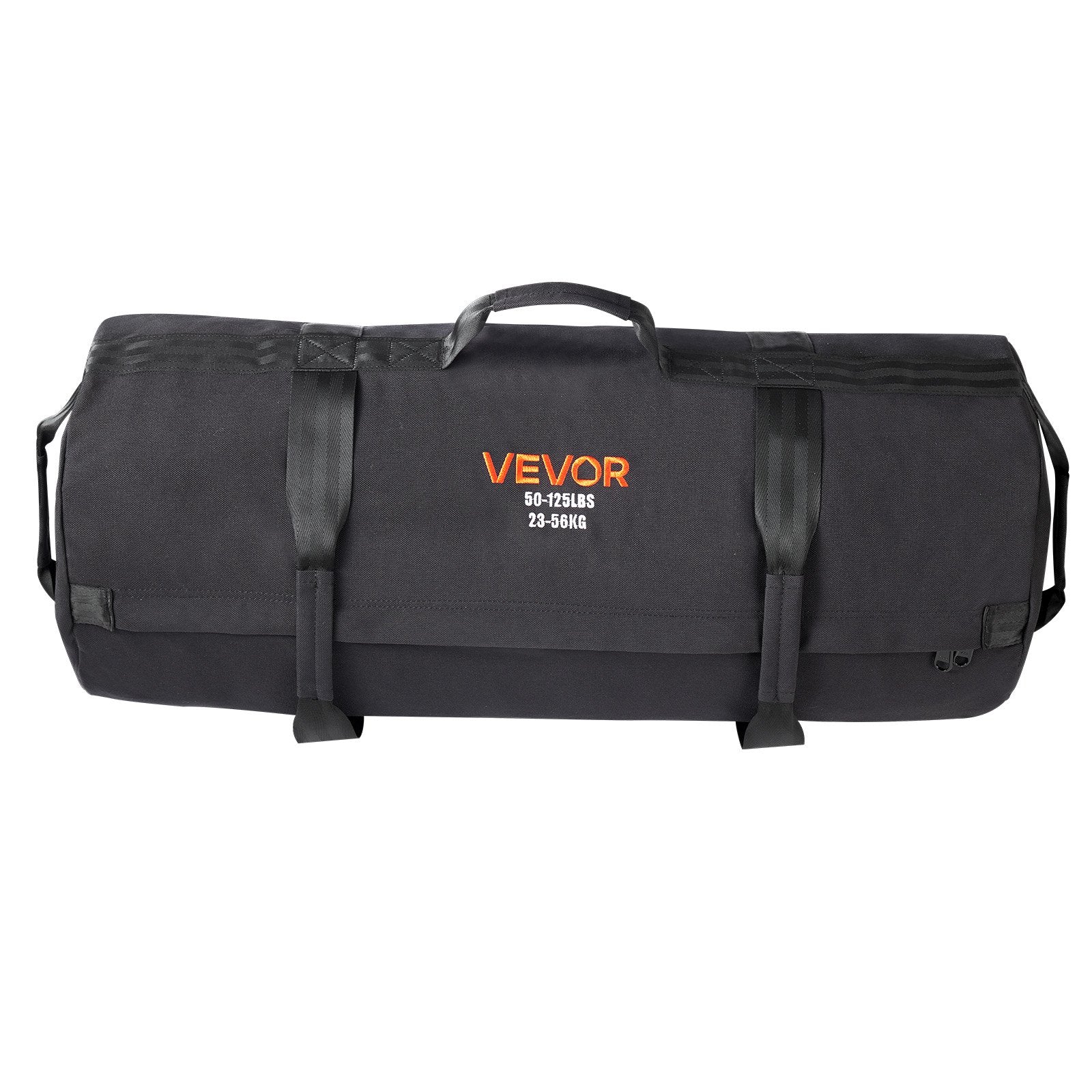 Gym & Training Step: VEVOR Workout Sandbag, Heavy Duty Workout Power Bags with Handles, 23-56 kg Adjustable Slam Bag for Fitness Strength Weight Training Cross-Training, Home Gym Exercise, Black (Unfilled)