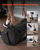 Gym & Training Step: VEVOR Workout Sandbag, Heavy Duty Workout Power Bags with Handles, 11-34 kg Adjustable Slam Bag for Fitness Strength Weight Training Cross-Training, Home Gym Exercise, Black (Unfilled)
