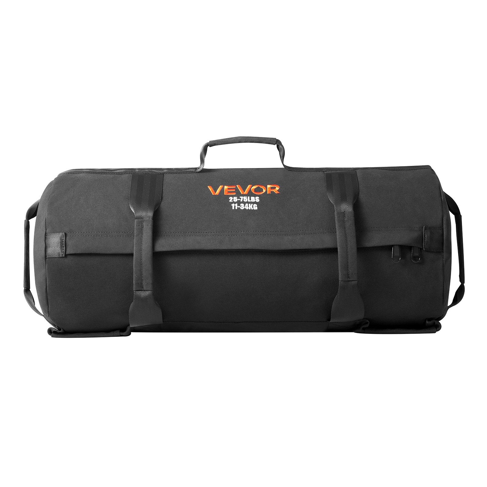 Gym & Training Step: VEVOR Workout Sandbag, Heavy Duty Workout Power Bags with Handles, 11-34 kg Adjustable Slam Bag for Fitness Strength Weight Training Cross-Training, Home Gym Exercise, Black (Unfilled)