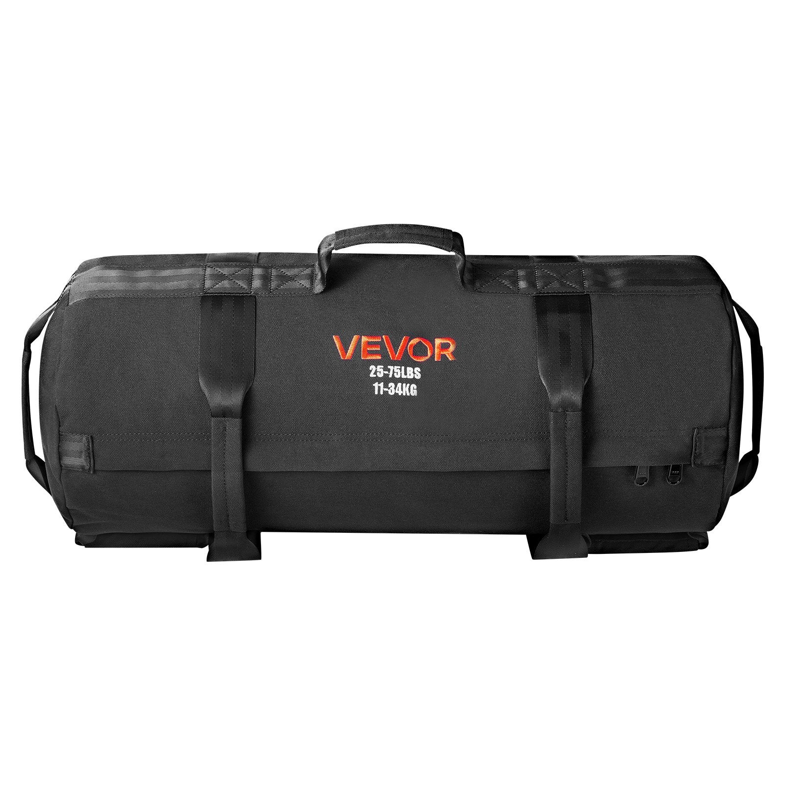 Gym & Training Step: VEVOR Workout Sandbag, Heavy Duty Workout Power Bags with Handles, 11-34 kg Adjustable Slam Bag for Fitness Strength Weight Training Cross-Training, Home Gym Exercise, Black (Unfilled)
