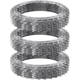 Automotive Repair & Speciality Tools: VEVOR Razor Wire Razor Barbed Wire 147ft 3Rolls Razor Wire Fencing Double Spiral