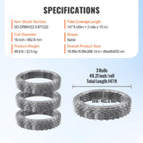 Automotive Repair & Speciality Tools: VEVOR Razor Wire Razor Barbed Wire 147ft 3Rolls Razor Wire Fencing Double Spiral