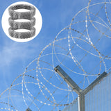 Automotive Repair & Speciality Tools: VEVOR Razor Wire Razor Barbed Wire 147ft 3Rolls Razor Wire Fencing Double Spiral