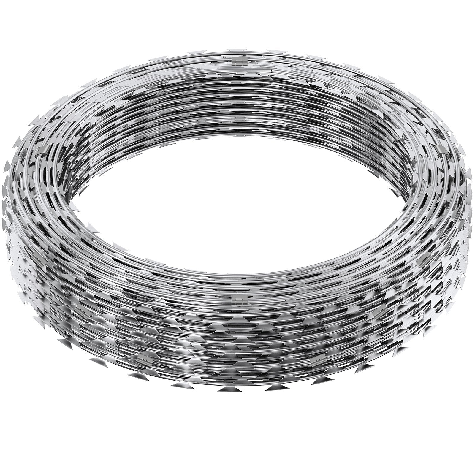 Automotive Repair & Speciality Tools: VEVOR Razor Wire Razor Barbed Wire 147ft 3Rolls Razor Wire Fencing Double Spiral