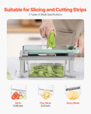 Radios: VEVOR Vegetable Chopper Mandoline Slicer, All-in-1 Food Veggie Cutter with 8 Stainless Steel Blades, Cheese Grater Onion Potato Salad Dicer with Container,Kitchen Gadgets&Essentials Home Appliances