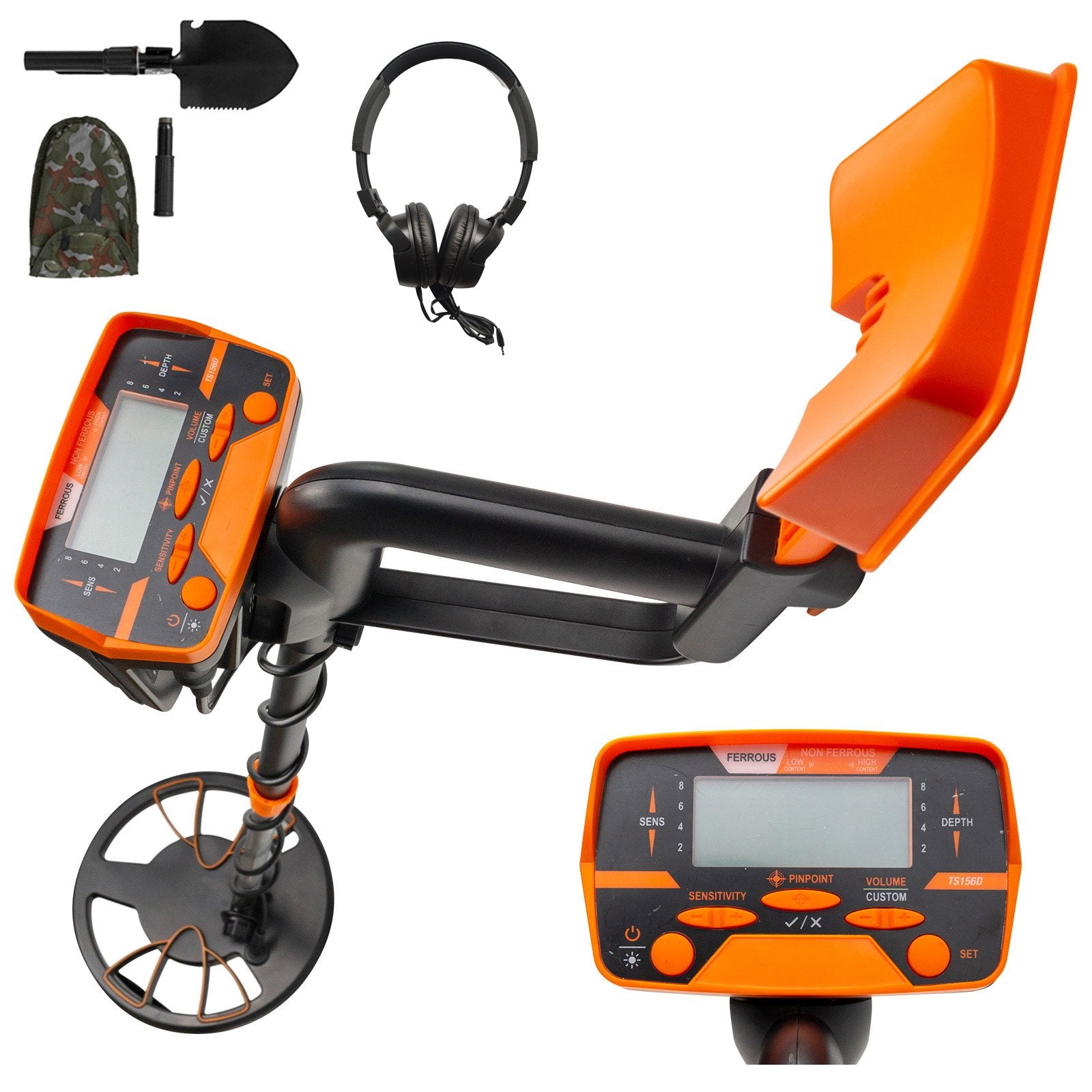 Metal Detectors: VEVOR Metal Detector Waterproof Disc Metal detectors Underwater Underground high Accuracy LCD Display Metal Detector for Adults and Children Headphone Automatic Detector (Yellow 3010)