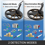Metal Detectors: VEVOR Metal Detector Waterproof Disc Metal detectors Underwater Underground high Accuracy LCD Display Metal Detector for Adults and Children Headphone Automatic Detector (Yellow 3010)