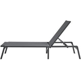 Arm Chairs & Recliners: VEVOR Chaise Lounge Chair Outdoor, Aluminum Patio Lounge Chair with Adjustable 5-Position, Folding Pool Lounge Chair Recliner and Full Flat Tanning Chair for Patio, Beach, Pool, Dark Grey