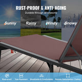 Outdoor Chairs: VEVOR Chaise Lounge Chair Outdoor Patio Lounge Chair Adjustable 5-Position 2 pcs