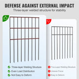 Fencing: VEVOR Garden Fence, No Dig Fence 44(H)x33(L)cm Animal Barrier Fence, Underground Decorative Garden Fencing with 3.81 cm Spike Spacing, Metal Dog Fence for the Yard and Outdoor Patio, 28 Pack