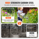 Fencing: VEVOR Garden Fence, No Dig Fence 44(H)x33(L)cm Animal Barrier Fence, Underground Decorative Garden Fencing with 3.81 cm Spike Spacing, Metal Dog Fence for the Yard and Outdoor Patio, 28 Pack
