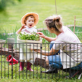 Fencing: VEVOR Garden Fence, No Dig Fence 44(H)x33(L)cm Animal Barrier Fence, Underground Decorative Garden Fencing with 3.81 cm Spike Spacing, Metal Dog Fence for the Yard and Outdoor Patio, 28 Pack