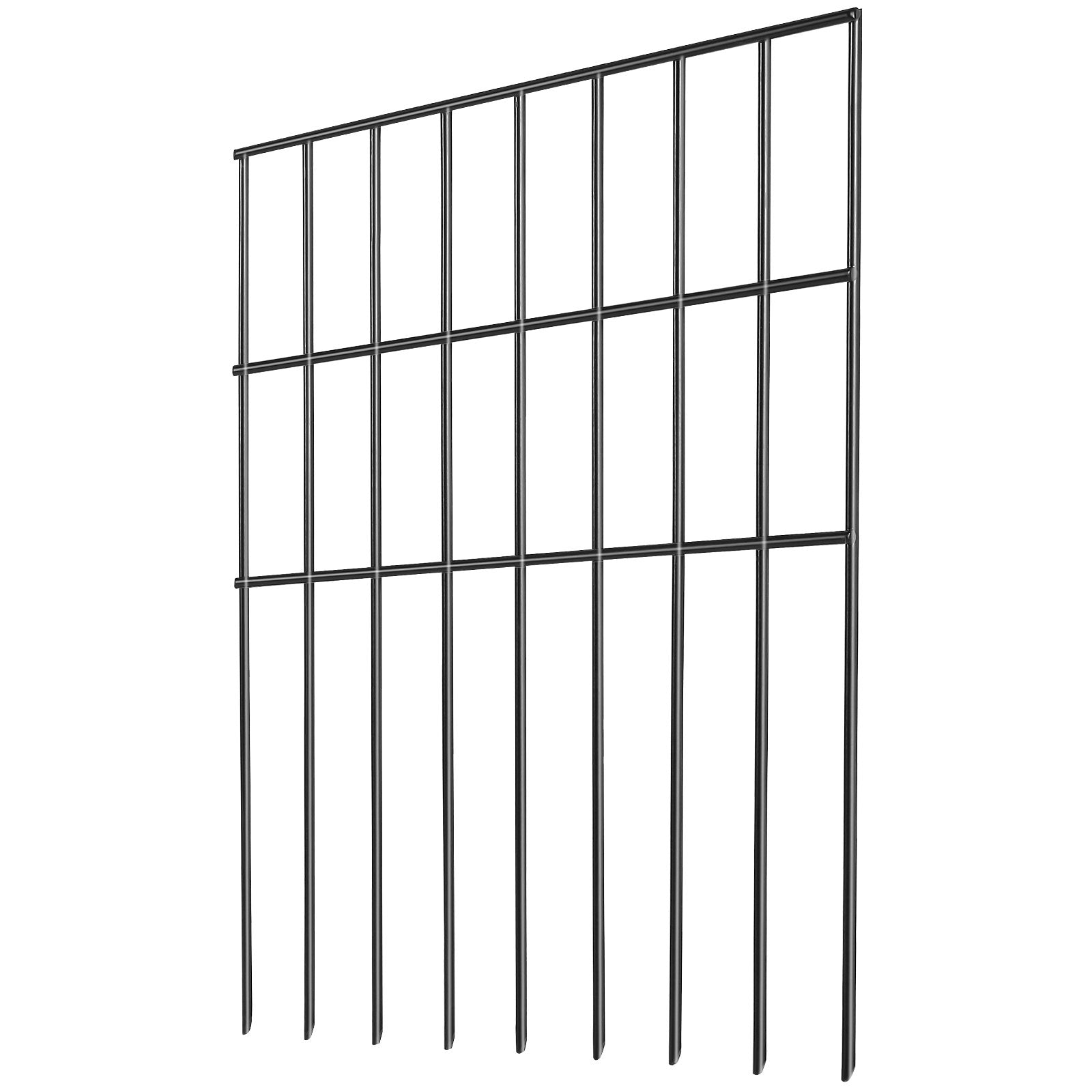Fencing: VEVOR Garden Fence, No Dig Fence 44(H)x33(L)cm Animal Barrier Fence, Underground Decorative Garden Fencing with 3.81 cm Spike Spacing, Metal Dog Fence for the Yard and Outdoor Patio, 28 Pack