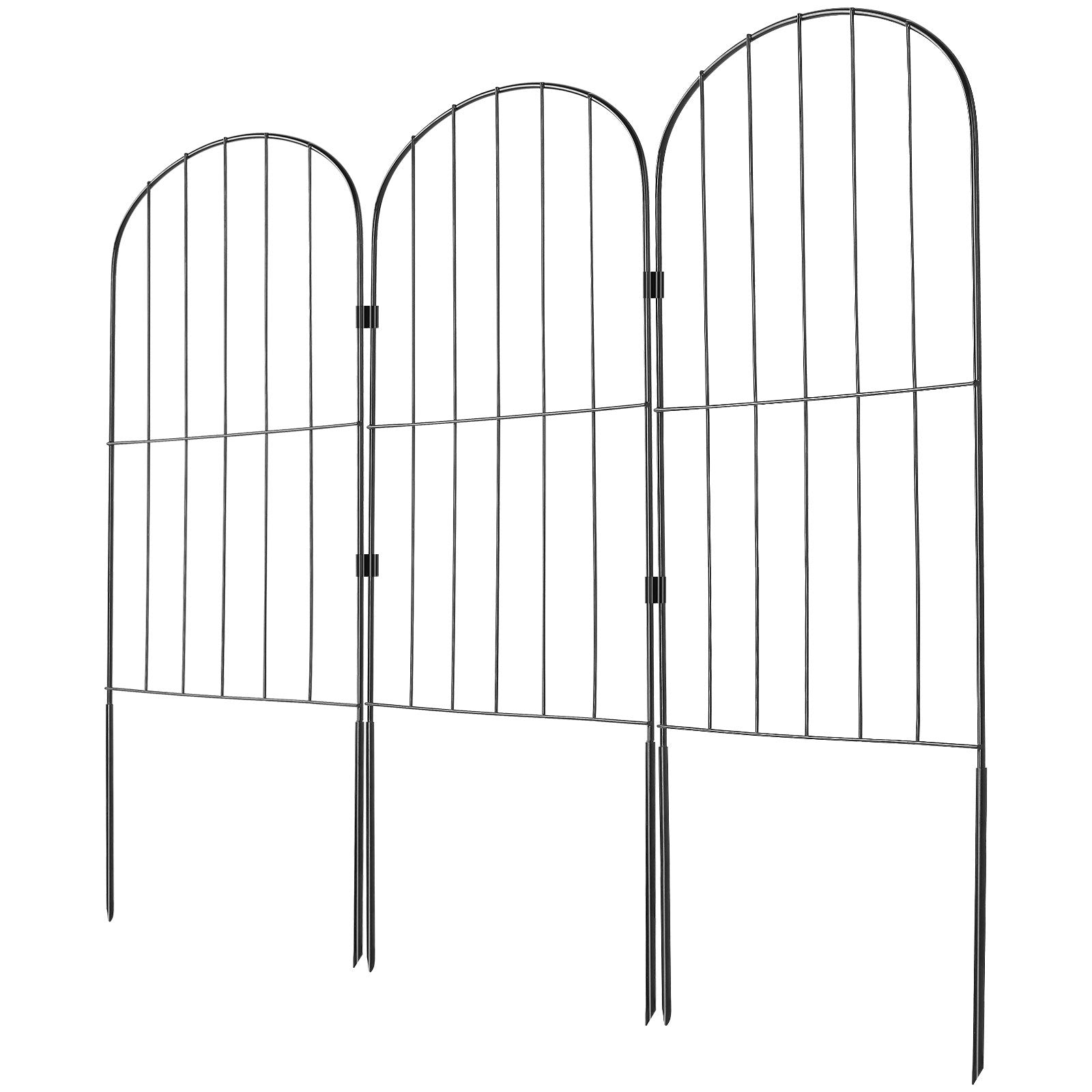 Fencing: VEVOR Garden Fence, No Dig Fence 61 x 33 cm Animal Barrier Fence, Underground Decorative Garden Fencing with 5.08 cm Spike Spacing, Metal Dog Fence for the Yard and Outdoor Patio, 28 Pack