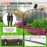 Fencing: VEVOR Garden Fence, No Dig Fence 61 x 33 cm Animal Barrier Fence, Underground Decorative Garden Fencing with 5.08 cm Spike Spacing, Metal Dog Fence for the Yard and Outdoor Patio, 28 Pack