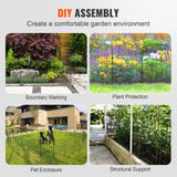 Fencing: VEVOR Garden Fence, No Dig Fence 61 x 33 cm Animal Barrier Fence, Underground Decorative Garden Fencing with 5.08 cm Spike Spacing, Metal Dog Fence for the Yard and Outdoor Patio, 28 Pack