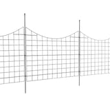 Fencing: VEVOR Garden Fence, 75×93 cm Animal Barrier Fence, Underground Decorative Garden Fencing with 6.38 cm Spike Spacing, Metal Dog Fence for the Yard and Outdoor Patio, 5 Pack